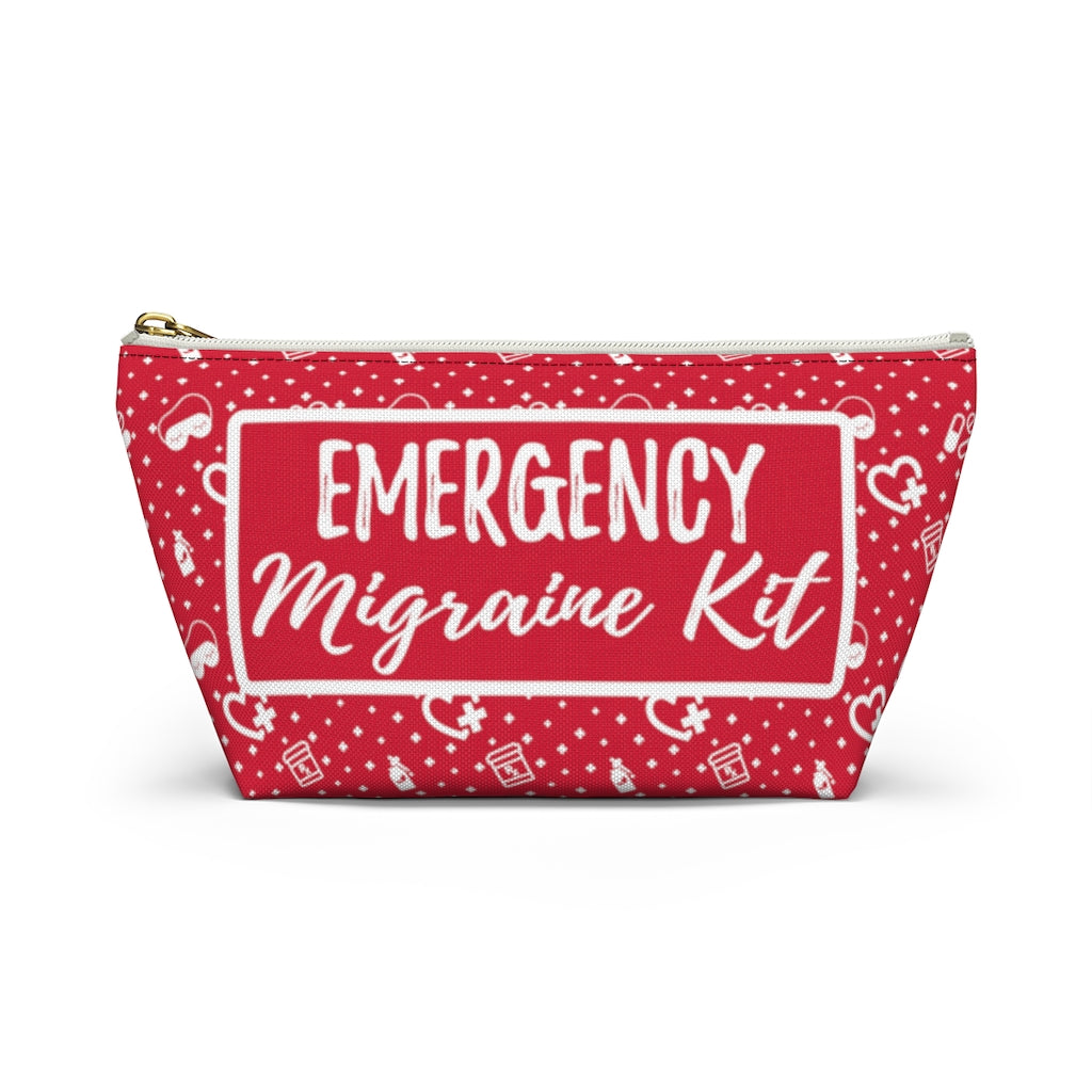 Emergency Migraine Kit Pouch (Cherry) - Achy Smile Shop