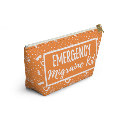 Emergency Migraine Kit Pouch (Tangerine) - Achy Smile Shop