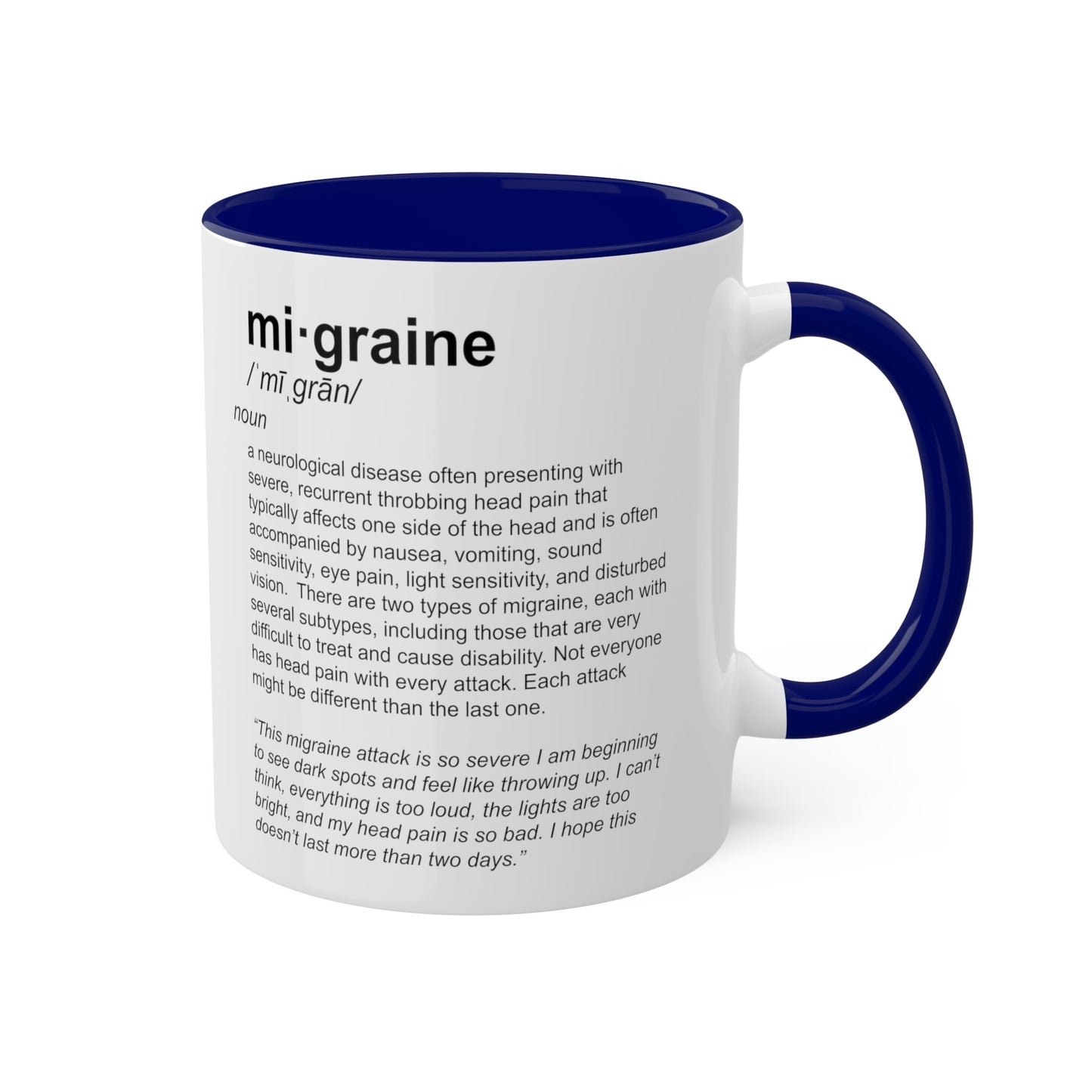 Migraine Definition Mug, 11oz