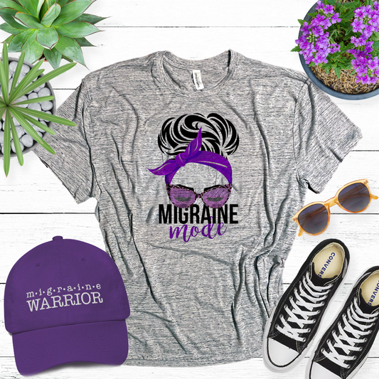 Migraine Mode Silver Blizzard Soft Tee - Achy Smile Shop