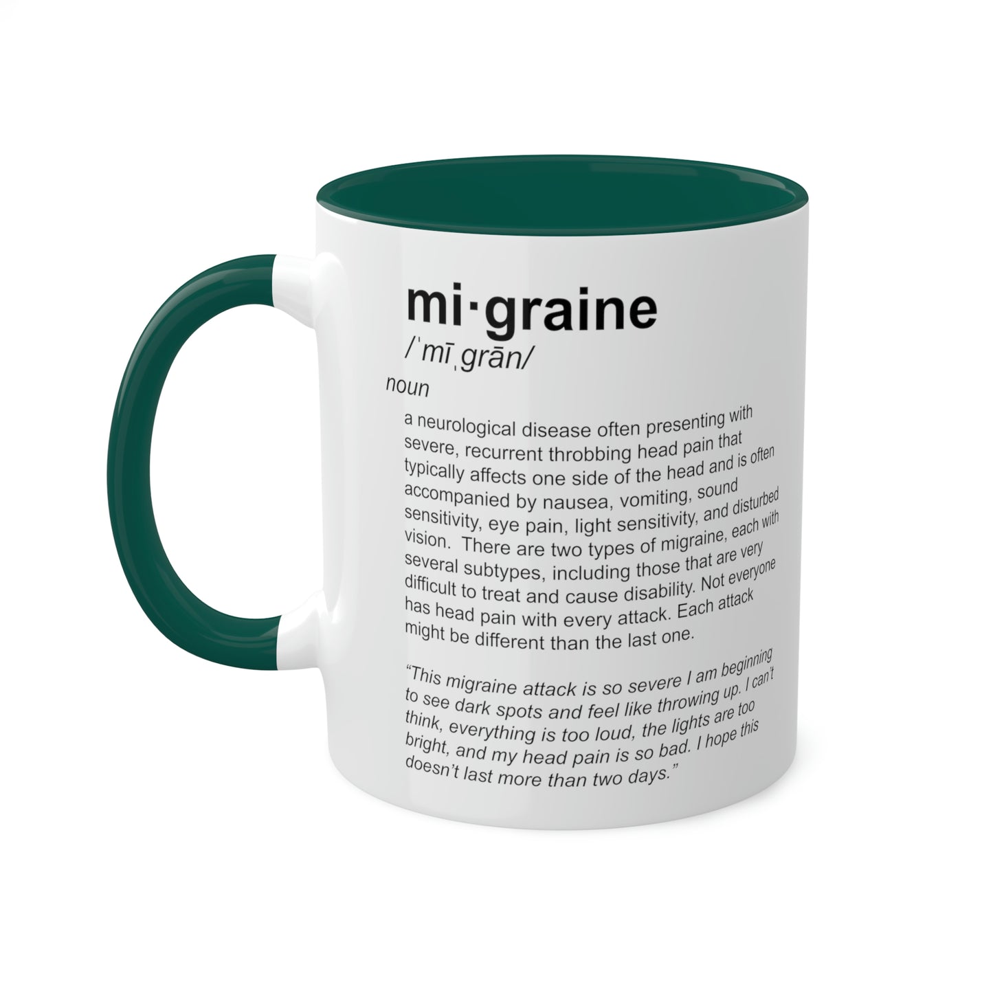 Migraine Definition Mug, 11oz