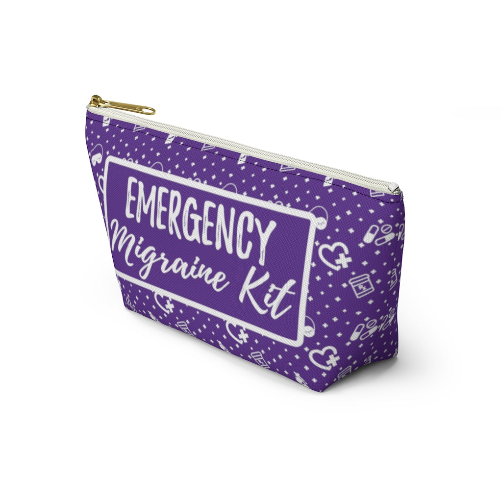 Emergency Migraine Kit Pouch (Grape) - Achy Smile Shop