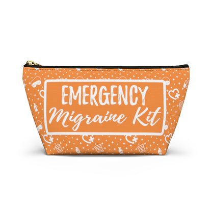 Emergency Migraine Kit Pouch (Tangerine) - Achy Smile Shop