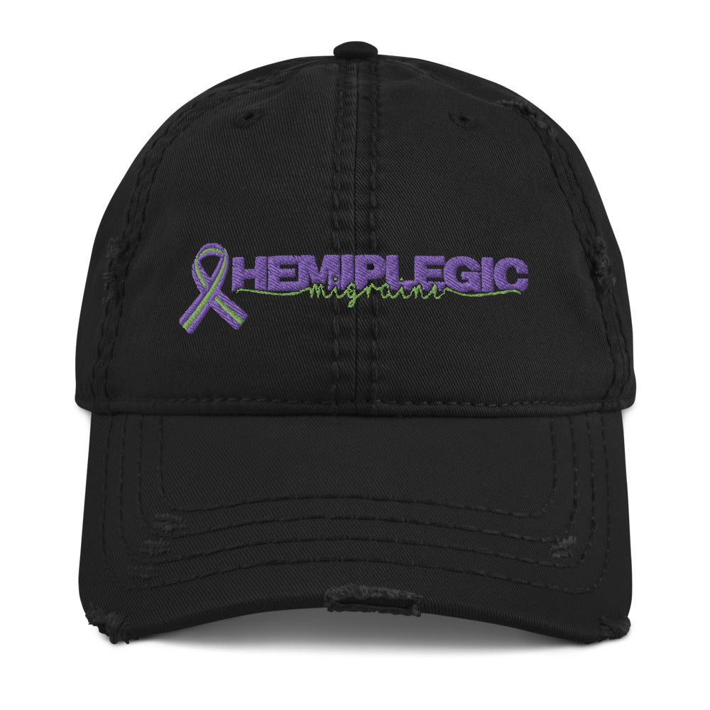 Hemiplegic Migraine Distressed Hat - Achy Smile Shop