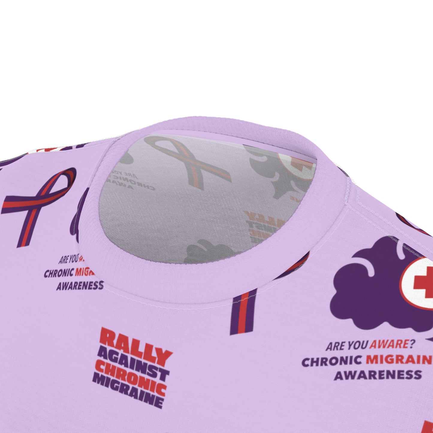 Chronic Migraine Awareness (CMA) Unisex Pajama Top [Lavender]