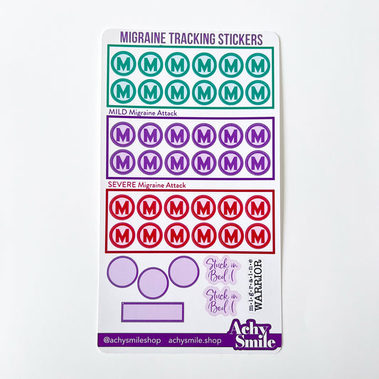 Symptom Tracking Planner Stickers