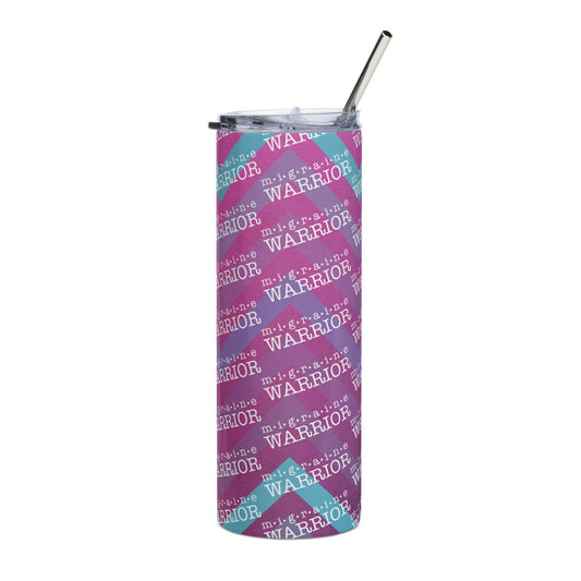 Migraine Warrior Zig Zag 20 oz Stainless Steel Tumbler