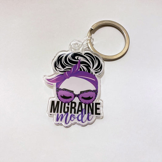 Migraine Mode Acrylic Keychain - Achy Smile Shop
