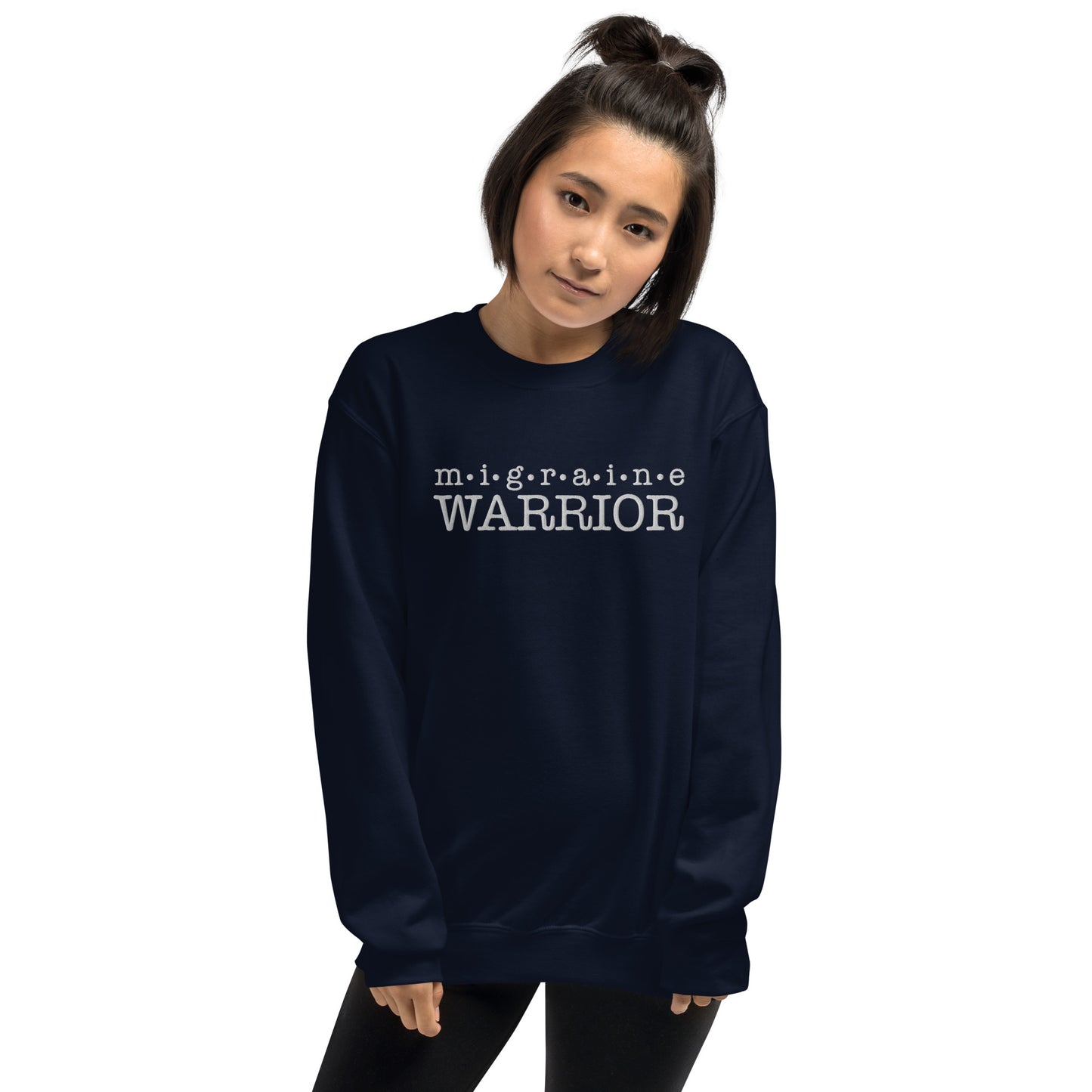 Migraine Warrior Embroidered Sweatshirt