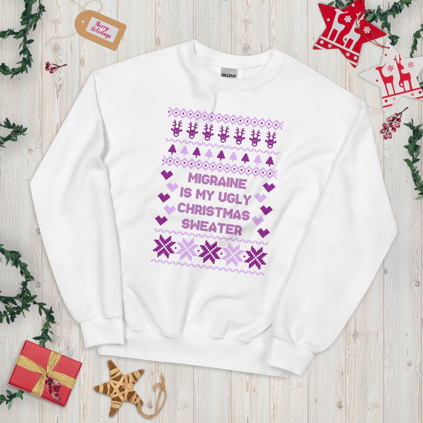 Migraine is My Ugly Christmas Sweater Sweatshirt