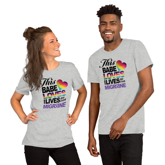 This Babe Loves & Lives Life Short-Sleeve Unisex T-Shirt - Achy Smile Shop