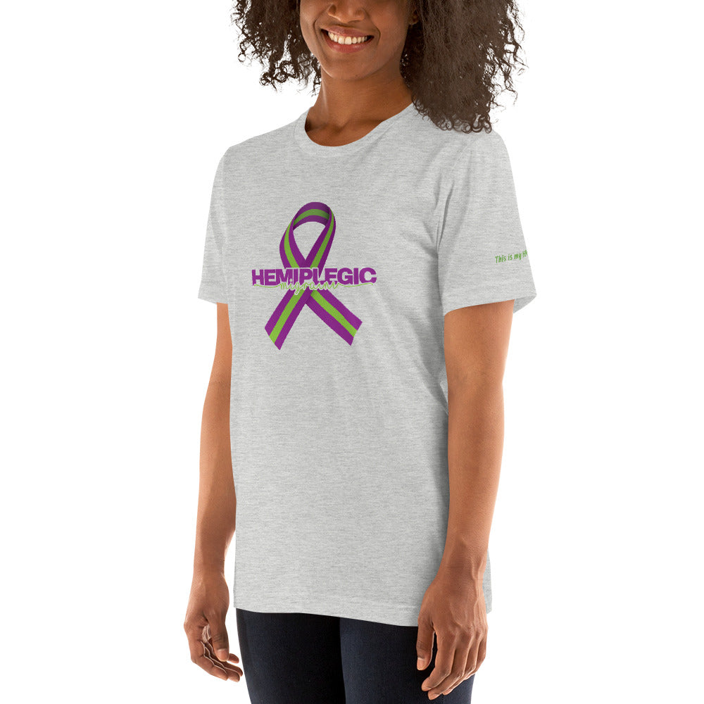 Hemiplegic Migraine Unisex T-Shirt for Lefties - Achy Smile Shop