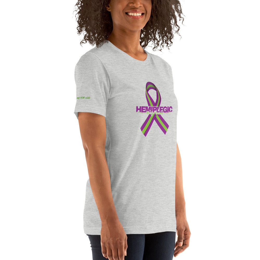 Hemiplegic Migraine Unisex T-Shirt for Righties - Achy Smile Shop