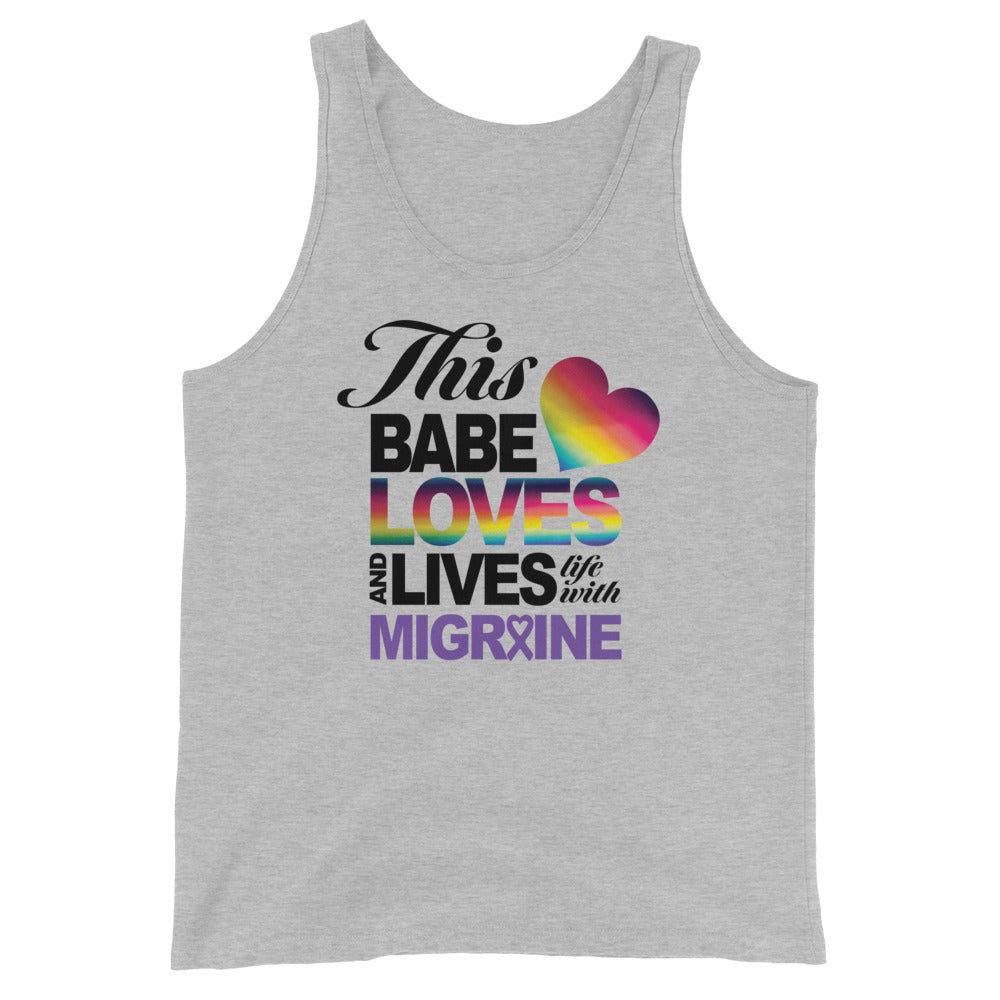 This Babe Loves & Lives Life Unisex Tank Top - Achy Smile Shop
