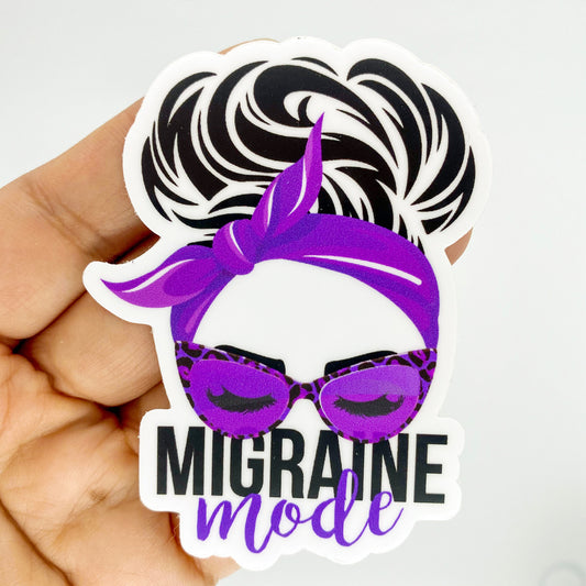 Migraine Mode 3" Vinyl Sticker - Achy Smile Shop