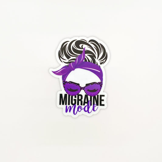 Migraine Mode 3" Vinyl Sticker - Achy Smile Shop