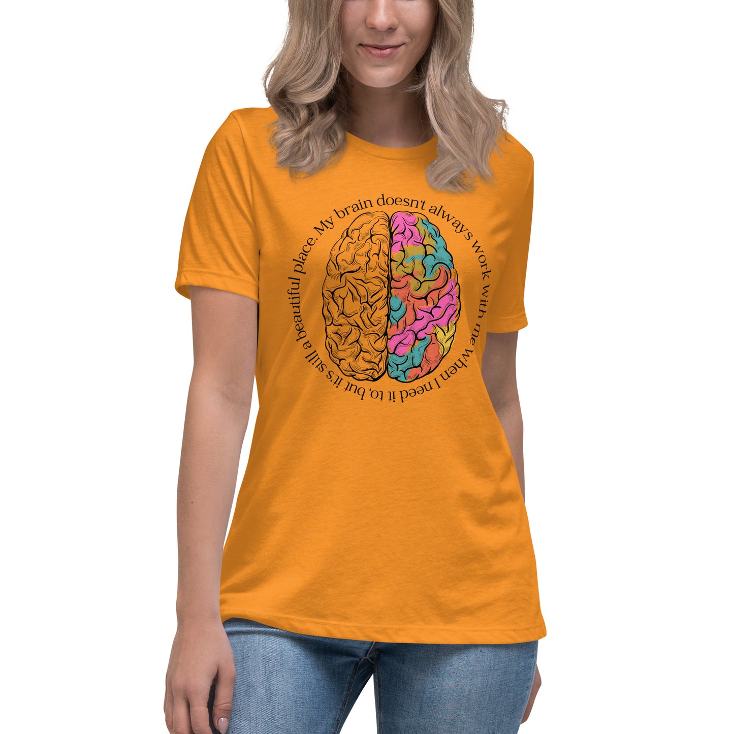 Brain Colors Women's Relaxed T-Shirt