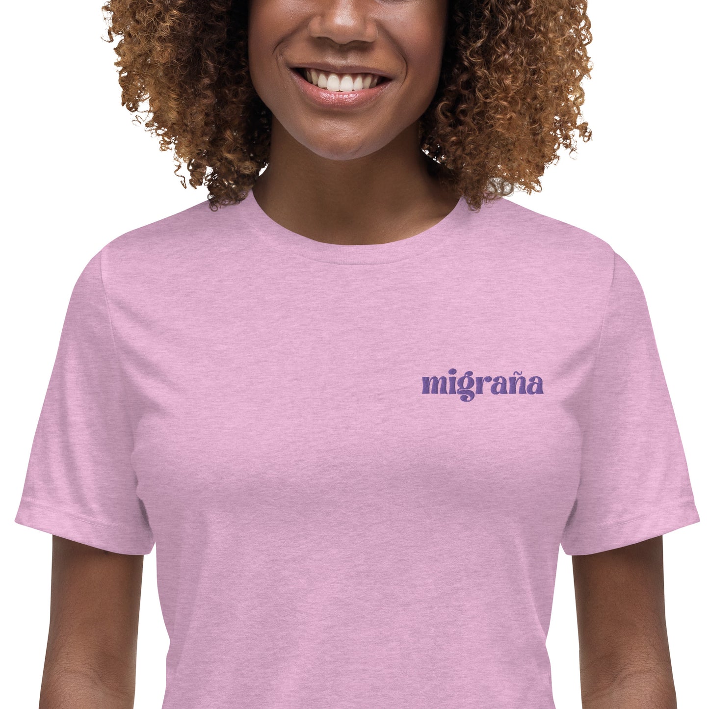 Migraña Embroidered Women's T-Shirt